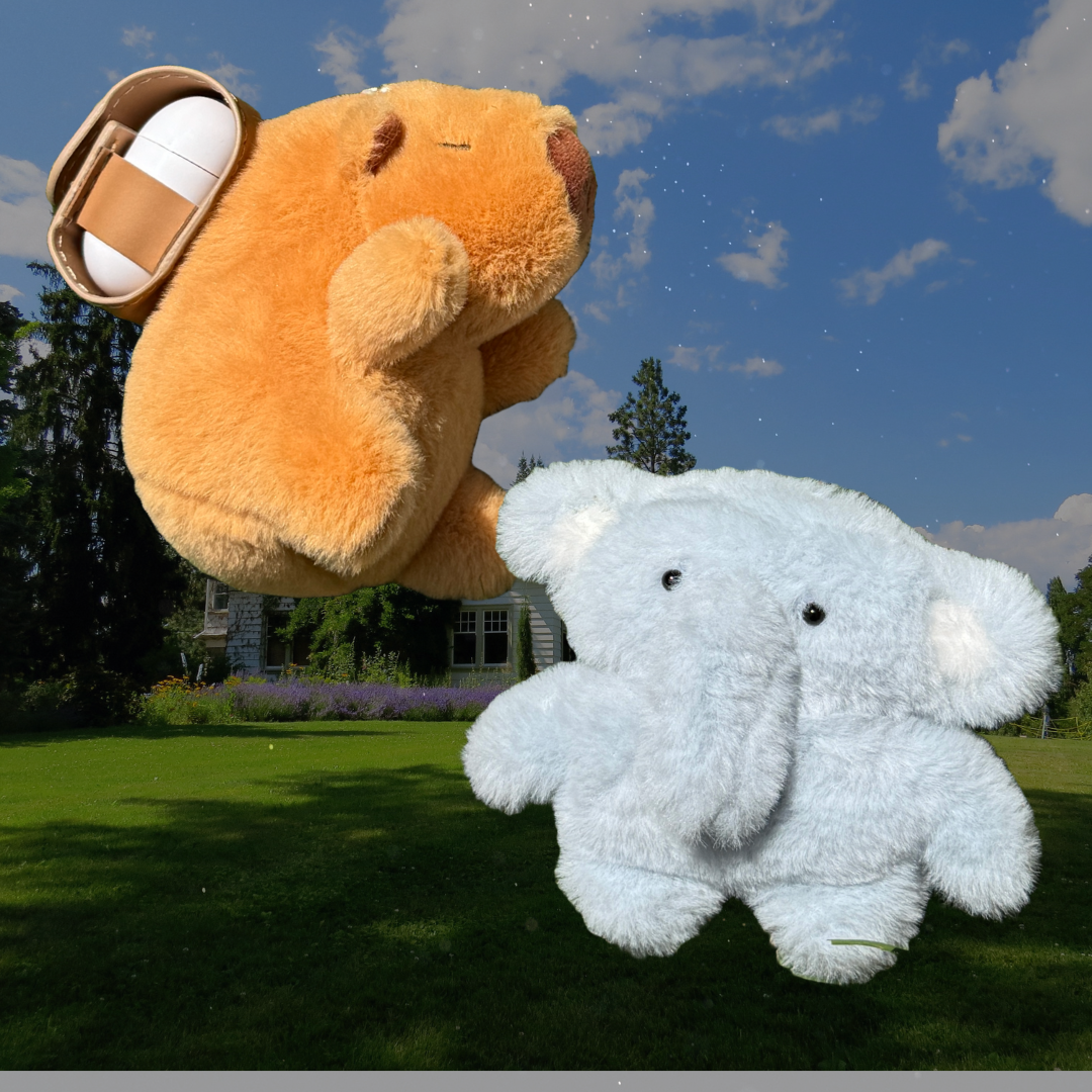 Capybara & Elephant AirPods Cases